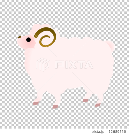 未年　年賀素材 12689536