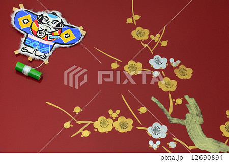 奴だこと金色の梅の花 12690894