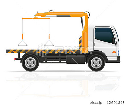 tow truck for transportation faults and emergency cars vector il 12691843
