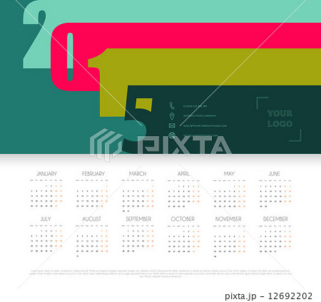 Calendar for 2015 year Calendar for 2015 year 12692202