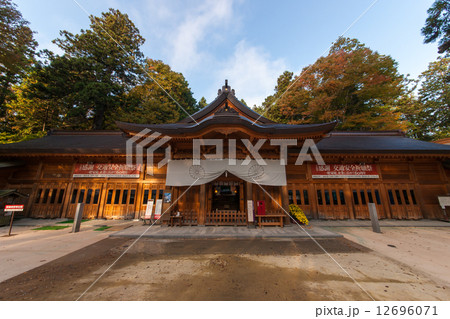 穂高神社拝殿 12696071