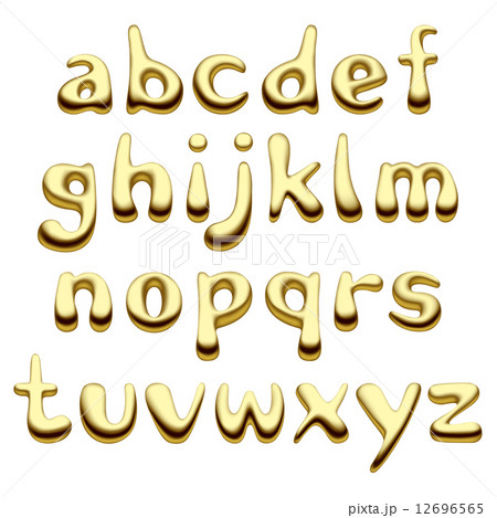 Gold alphabet letters 12696565