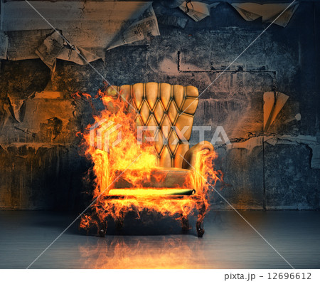 burning armchair 12696612