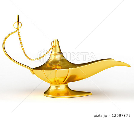 golden genie lamp