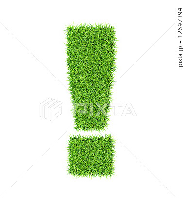 Grass alphabet exclamation mark 12697394