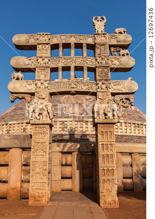 Great Stupa. Sanchi, Madhya Pradesh, India Great Stupa. Sanchi, Madhya Pradesh, India 12697436