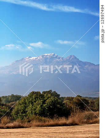 Popocatepetl volcano in Mexico 12697494