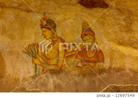 Sigiriya frescoes 12697549
