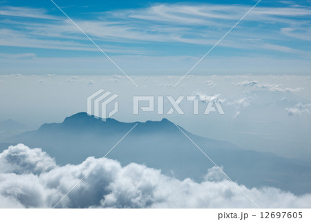Mountains in clouds. Kodaikanal, Tamil Nadu Mountains in clouds. Kodaikanal, Tamil Nadu 12697605