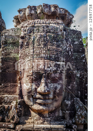 Face of Bayon temple, Angkor, Cambodia Face of Bayon temple, Angkor, Cambodia 12697758