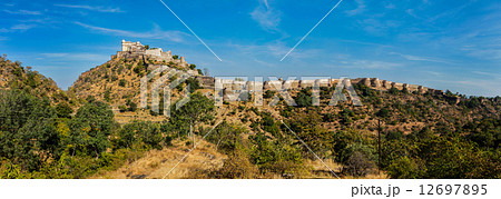 Panorama of Kumbhalgrh fort. Rajasthan, India 12697895