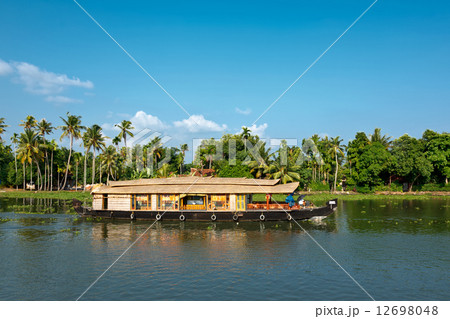 Houseboat on Kerala backwaters, India 12698048