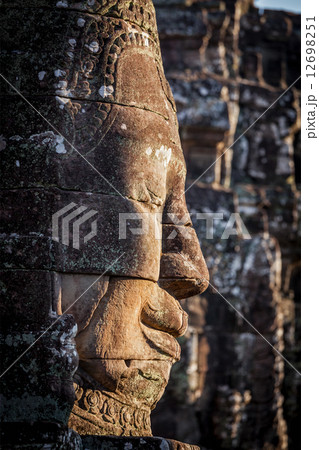 Face of Bayon temple, Angkor, Cambodia 12698251