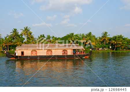 Houseboat on Kerala backwaters, India 12698445