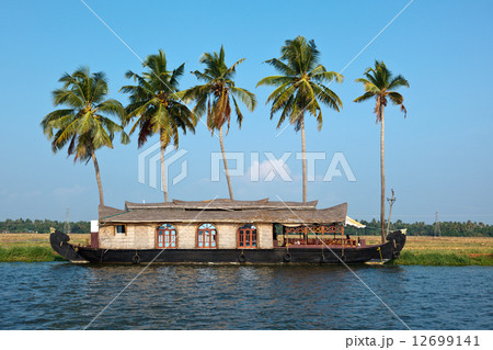 Houseboat on Kerala backwaters, India 12699141
