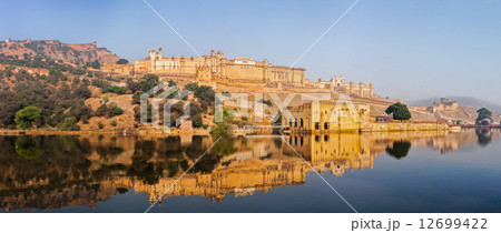 Panorama of Amer (Amber) fort, Rajasthan, India Panorama of Amer (Amber) fort, Rajasthan, India 12699422