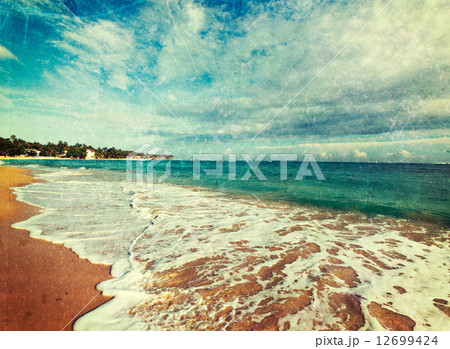 Idyllic beach. Sri Lanka Idyllic beach. Sri Lanka 12699424