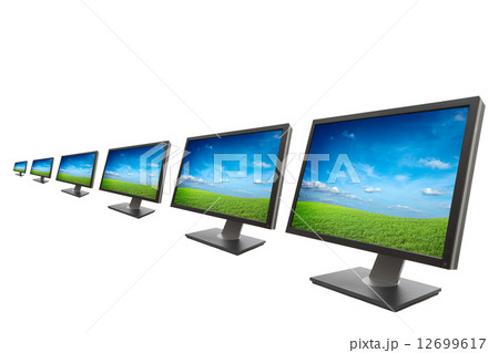 Computer monitor isolated Computer monitor isolated 12699617