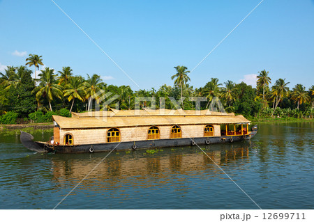 Houseboat on Kerala backwaters, India 12699711
