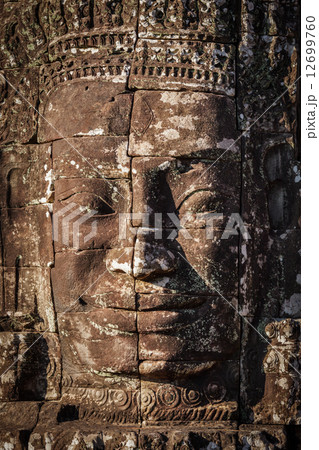 Face of Bayon temple, Angkor, Cambodia 12699760