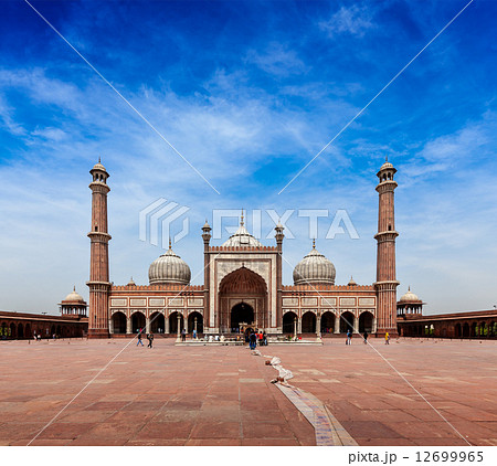 Jama Masjid - largest muslim mosque in India 12699965