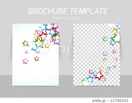 Flyer back and front template design 12700201