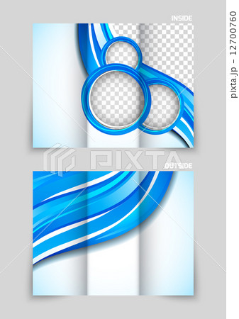 Tri-fold brochure template design 12700760