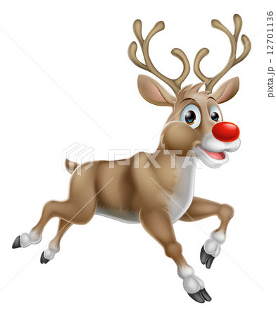 Christmas Cartoon Reindeer 12701136