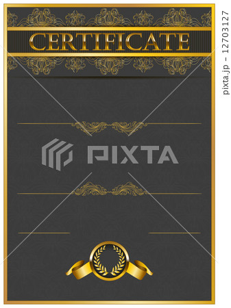 Elegant template of certificate, diploma Elegant template of certificate, diploma 12703127