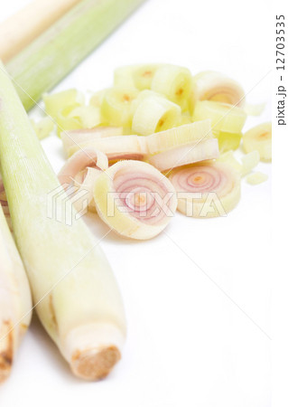 Lemongrass on white background. Lemongrass on white background. 12703535