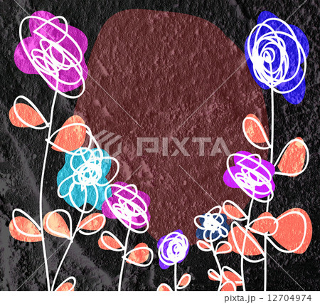 Flower Abstract on wall texture background design 12704974