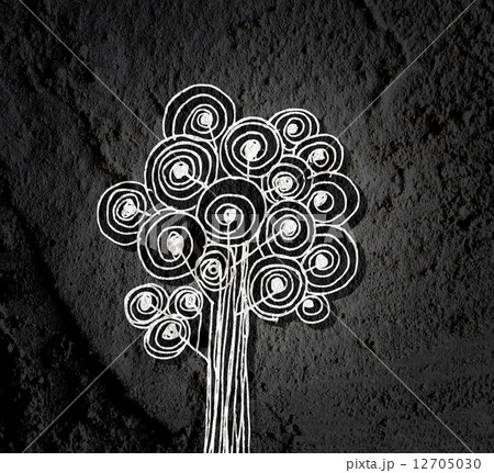 trees with leaves in silhouettes on wall texture background de trees with leaves in silhouettes on wall texture background de 12705030