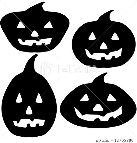 Halloween Pumpkin Silhouette Illustrations Halloween Pumpkin Silhouette Illustrations 12705890