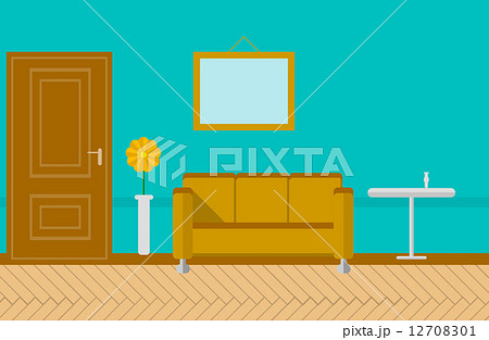 Flat vector illustration for sitting-room Flat vector illustration for sitting-room 12708301