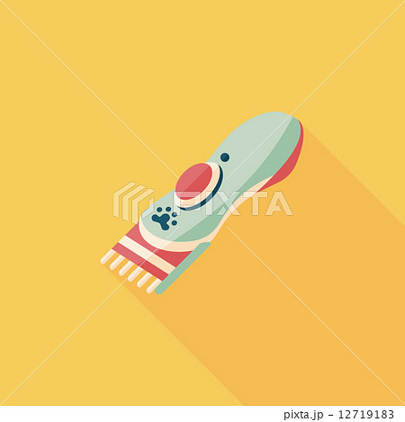 Pet shaving machine flat icon with long shadow,eps10 Pet shaving machine flat icon with long shadow,eps10 12719183