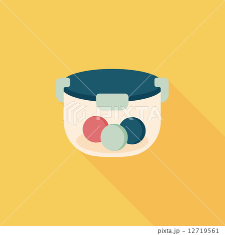 kitchenware preserving container flat icon with long shadow,eps1 kitchenware preserving container flat icon with long shadow,eps1 12719561