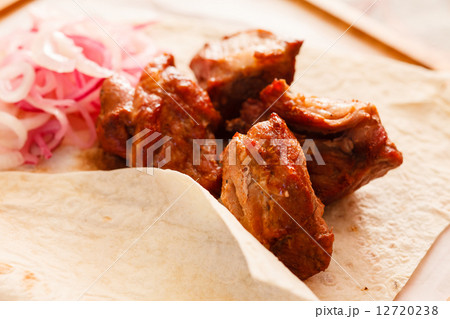 Grilled kebab meat 12720238