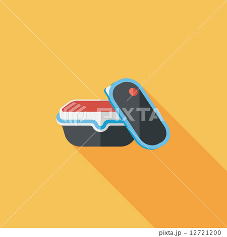 kitchenware preserving container flat icon with long shadow,eps1 12721200