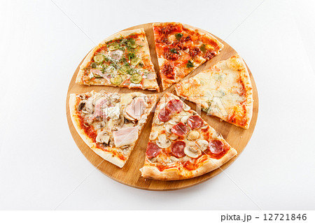 pizza on the white pizza on the white 12721846