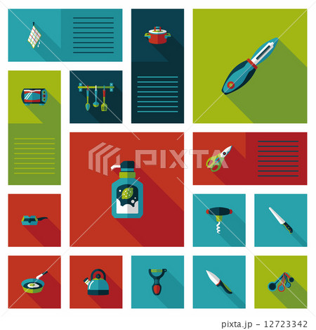 Kitchenware flat app ui background,eps10 Kitchenware flat app ui background,eps10 12723342