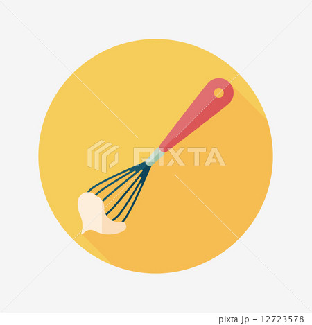 kitchenware beater flat icon with long shadow,eps10 kitchenware beater flat icon with long shadow,eps10 12723578