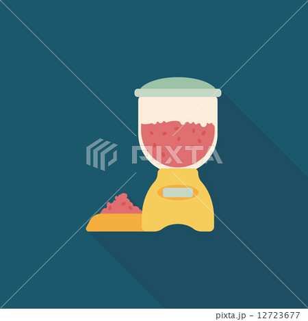 Pet dog food flat icon with long shadow,eps10 12723677