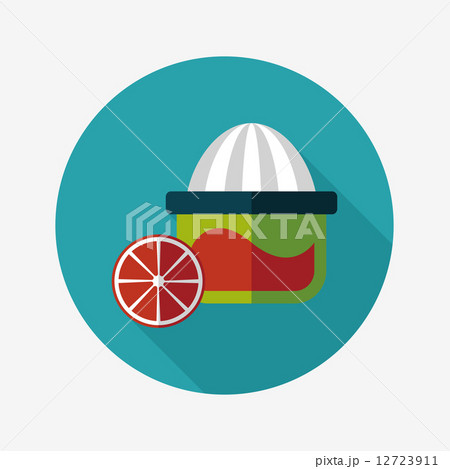 kitchenware juicer flat icon with long shadow,eps10 12723911