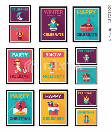 Christmas poster banner design flat background set, eps10 Christmas poster banner design flat background set, eps10 12723926