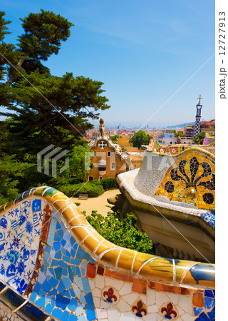 Park Guell - Barcelona Spain Park Guell - Barcelona Spain 12727913