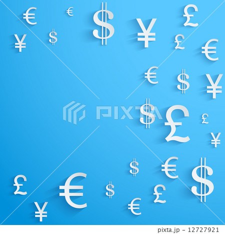 Business background with money Currency symbols 12727921