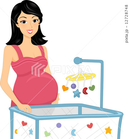 Baby Crib - Stock Illustration [12728748] - PIXTA