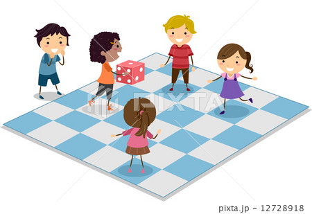 Kids Playing Dice Kids Playing Dice 12728918