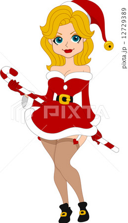 Pinup Girl Santa 12729389