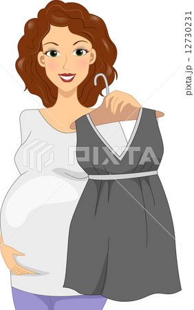 Maternity Dress - Stock Illustration [12730231] - PIXTA